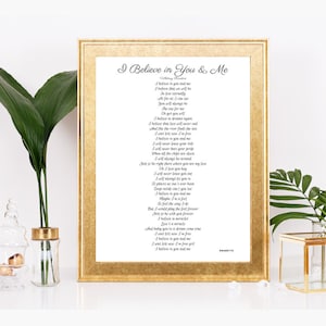 Whitney Houston | Song | Lyrics | R & B | 90s Music | Poster | Typography | Love Songs | African American Art| I believe in you and me