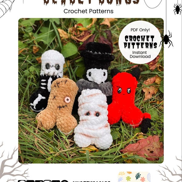 Deadly Dongs Crochet Patterns: Halloween Amigurumi (Digital PDF)