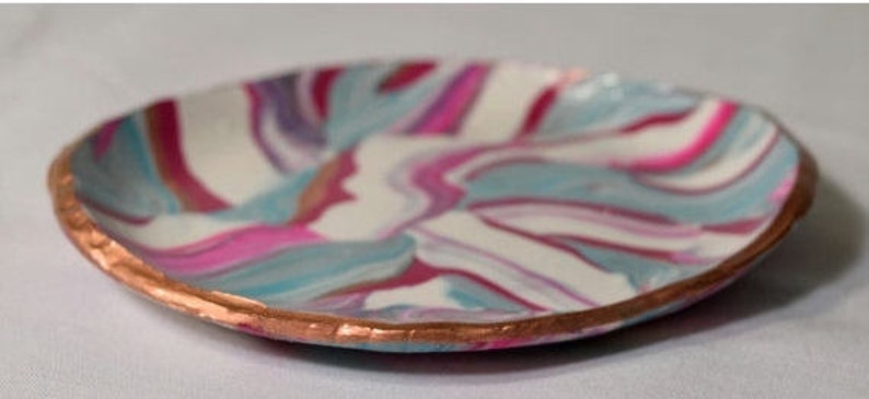 Handcrafted Marble Clay Dish