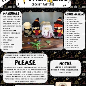 PotterHeads Crochet Amigurumi Patterns (Digital PDF)