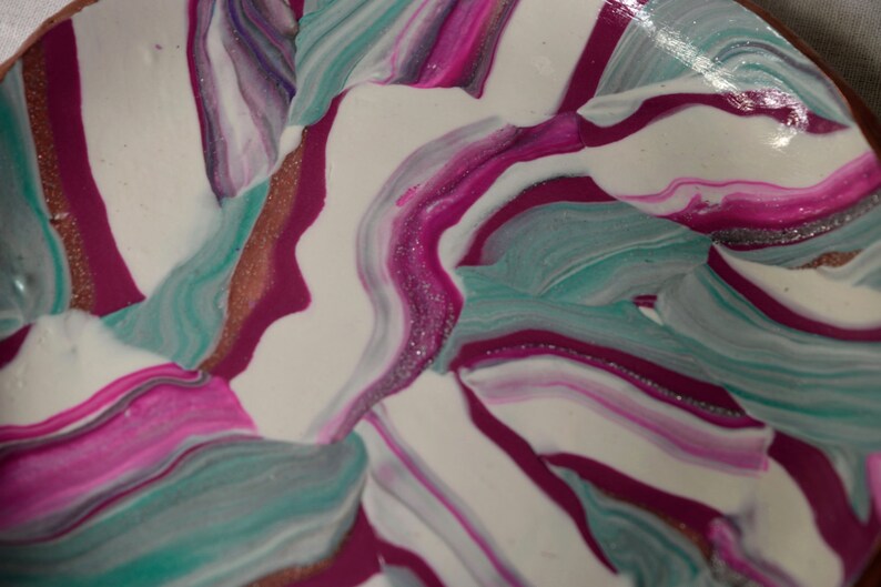 Handcrafted Marble Clay Dish