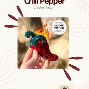 Spicy Chili Crochet Pattern: Amigurumi Pepper (PDF Pattern)