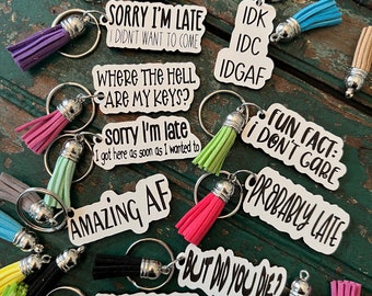 SVG file/digital file/SVG file for 10 snarky keychains/digital keychain file/snarky file/snarky digital file