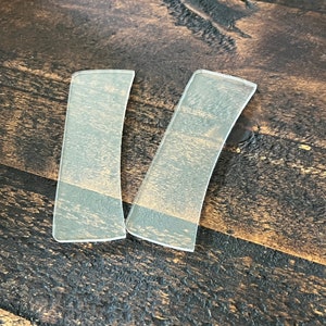 conjunto de modelo de grampo de cabelo acrílico, conjunto de 2 modelos de grampo de cabelo, grampos de cabelo DIY, modelo de clipe de garra retangular, projete seu próprio grampo de cabelo