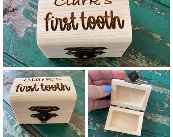 first tooth box/personalized first tooth box/first tooth/keepsake box/tooth keepsake box