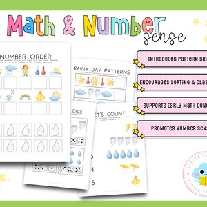 Rainy Day Preschool Learning Activities | Math, Literacy & Science ...