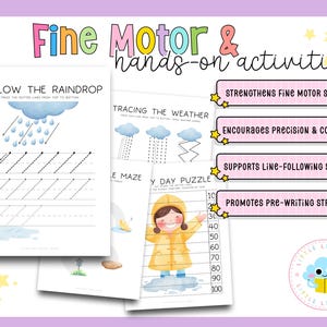 Rainy Day Preschool Learning Activities | Math, Literacy & Science ...
