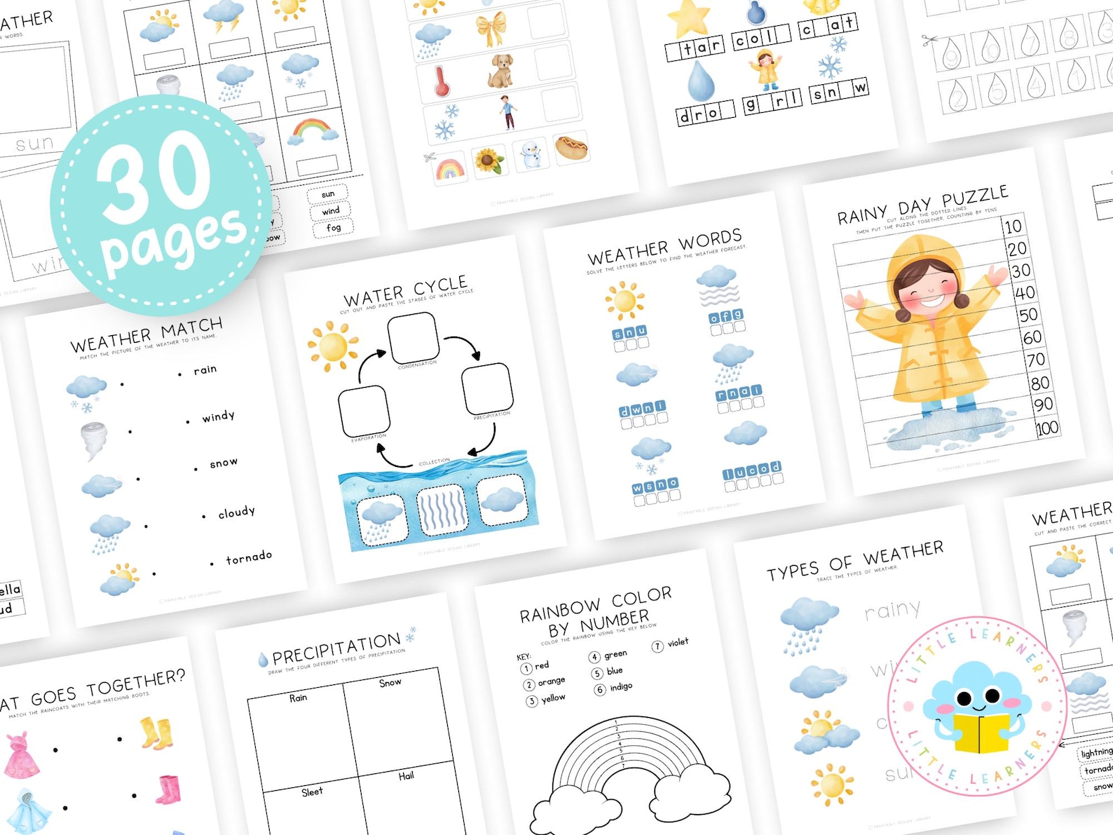 Rainy Day Preschool Learning Activities | Math, Literacy & Science ...