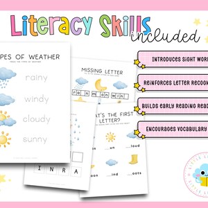 Rainy Day Preschool Learning Activities | Math, Literacy & Science ...