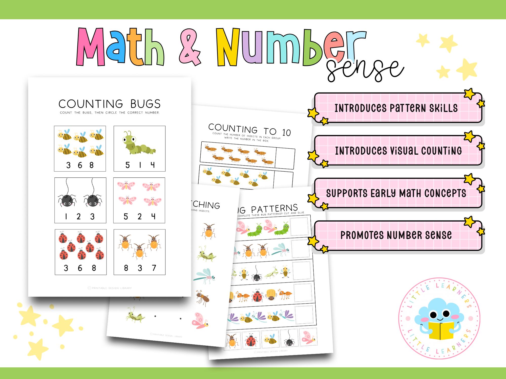 Insect Preschool Learning Activities | Math, Literacy & Science ...