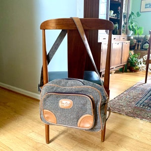 Vintage Pierre Cardin Tweed Shoulder Bag | Tweed French Weekender Bag | MCM Tweed Bag | Shoulder Bag | Hand Bag | Tweed Crossbody Bag