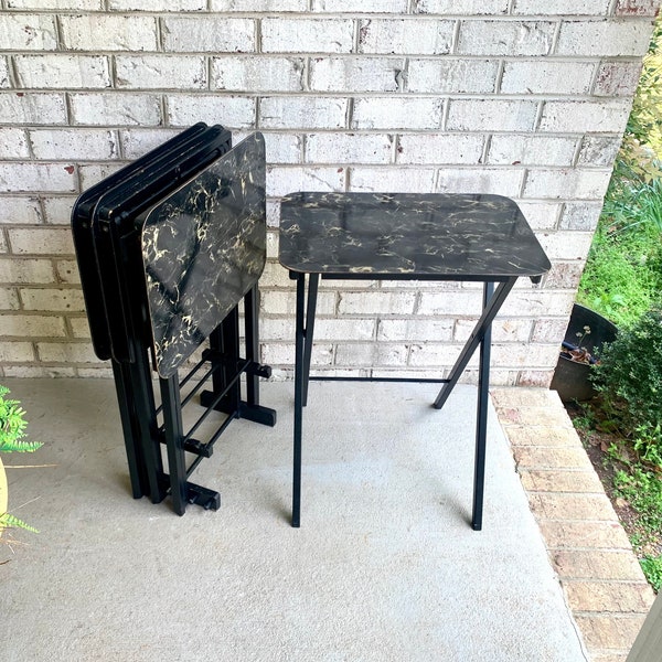 Vintage Tv Folding Table Etsy UK