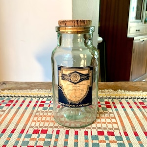 Vintage Baker & Adamson Quality Chemical Bottle | Antique Central Chemical Bottle | Antique Cork Top Sodium Bicarbonate Bottle | Apothecary