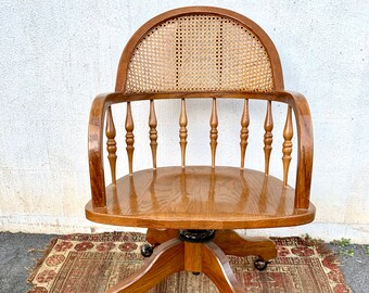 Wood Swivel Chair Etsy