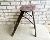 Antique Wooden Step Ladder Distresses Step Ladder Ladder Shelf Rustic Plant Stand
