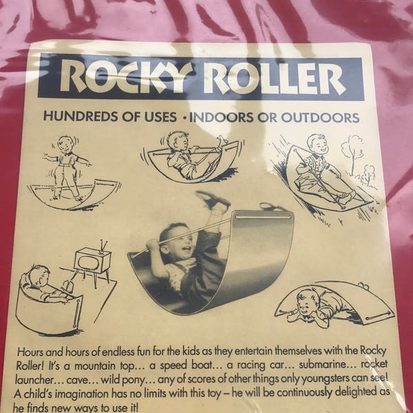 Vintage Rocky Roller Toy | Popular Product Inc. | Unique Toys | Vintage Toys | Hundreds of Uses | Imagination Toy | NOS Toys | Classic Toy