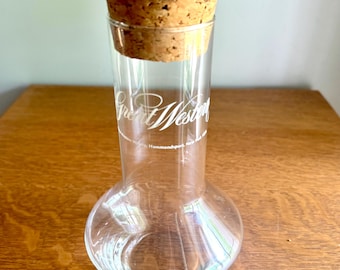 Vintage Great Western Winery Decanter | Great Western Winery Libbey Glass Decanter | Corked Glass Carafe | Hammondsport NY Winery Decanter