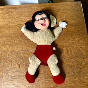 Vintage noodlijdende Mighty Mouse-knuffel | Ideale Mighty Mouse | Ideale speelgoed Mighty Mouse | Verontruste Mighty Mouse