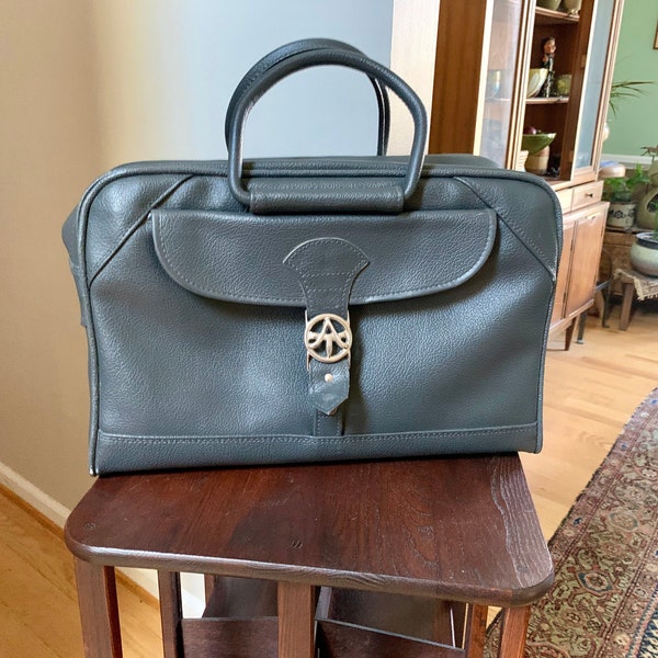Vintage American Tourister Gray Weekender | American Tourister Hand Bag | Retro Shoulder Bag | Grey Weekend Luggage Bag | Carry On Bag