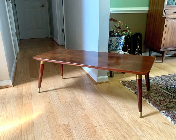 Vintage MCM Coffee Table | MCM Wood Coffee Table | Wood MCM Coffee ...