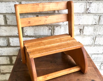 wooden booster seat