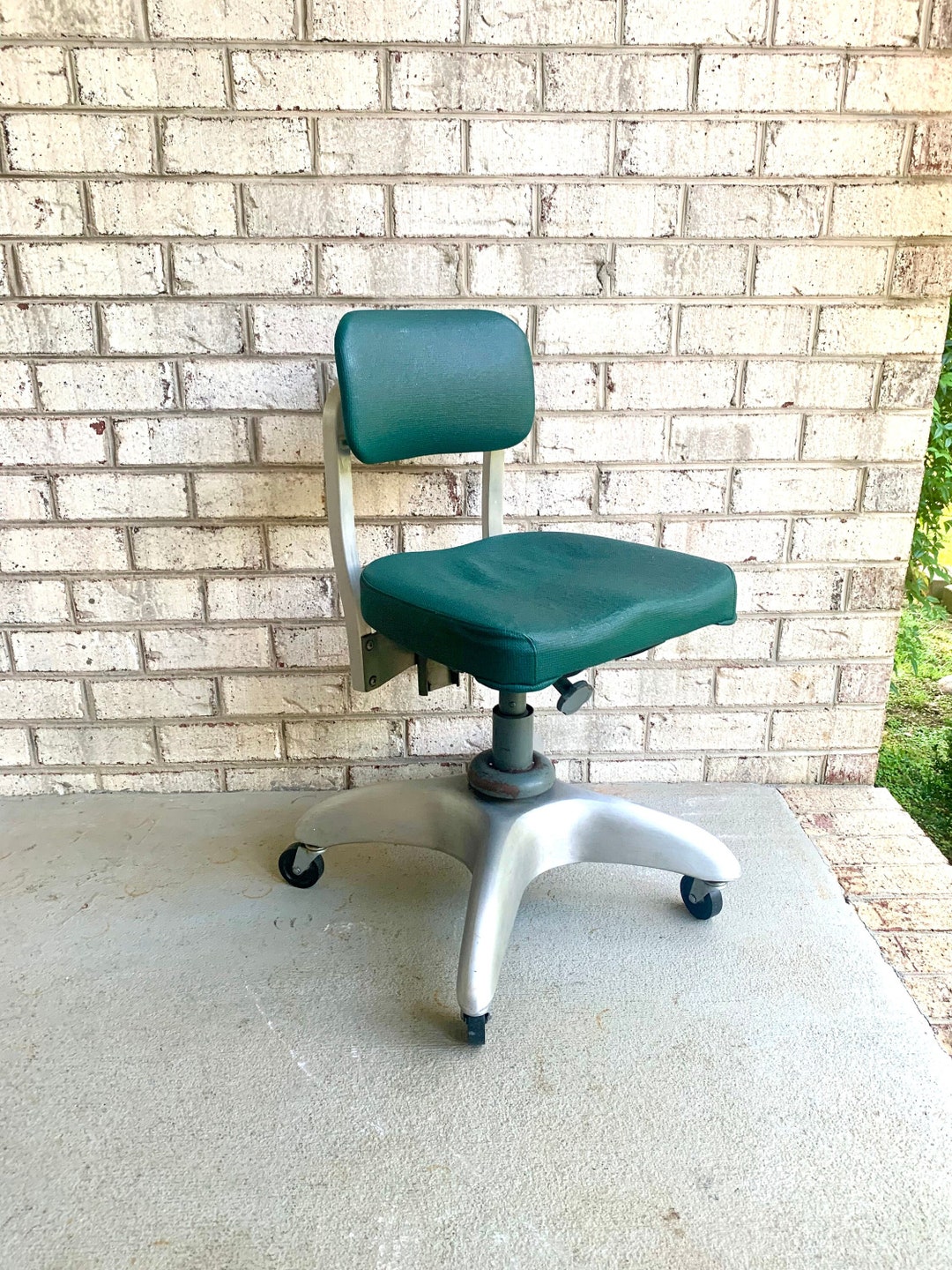 Vintage Industrial Drafting Chair Good Form Office Chair Art Deco Gio Ponti Padded Office Chair