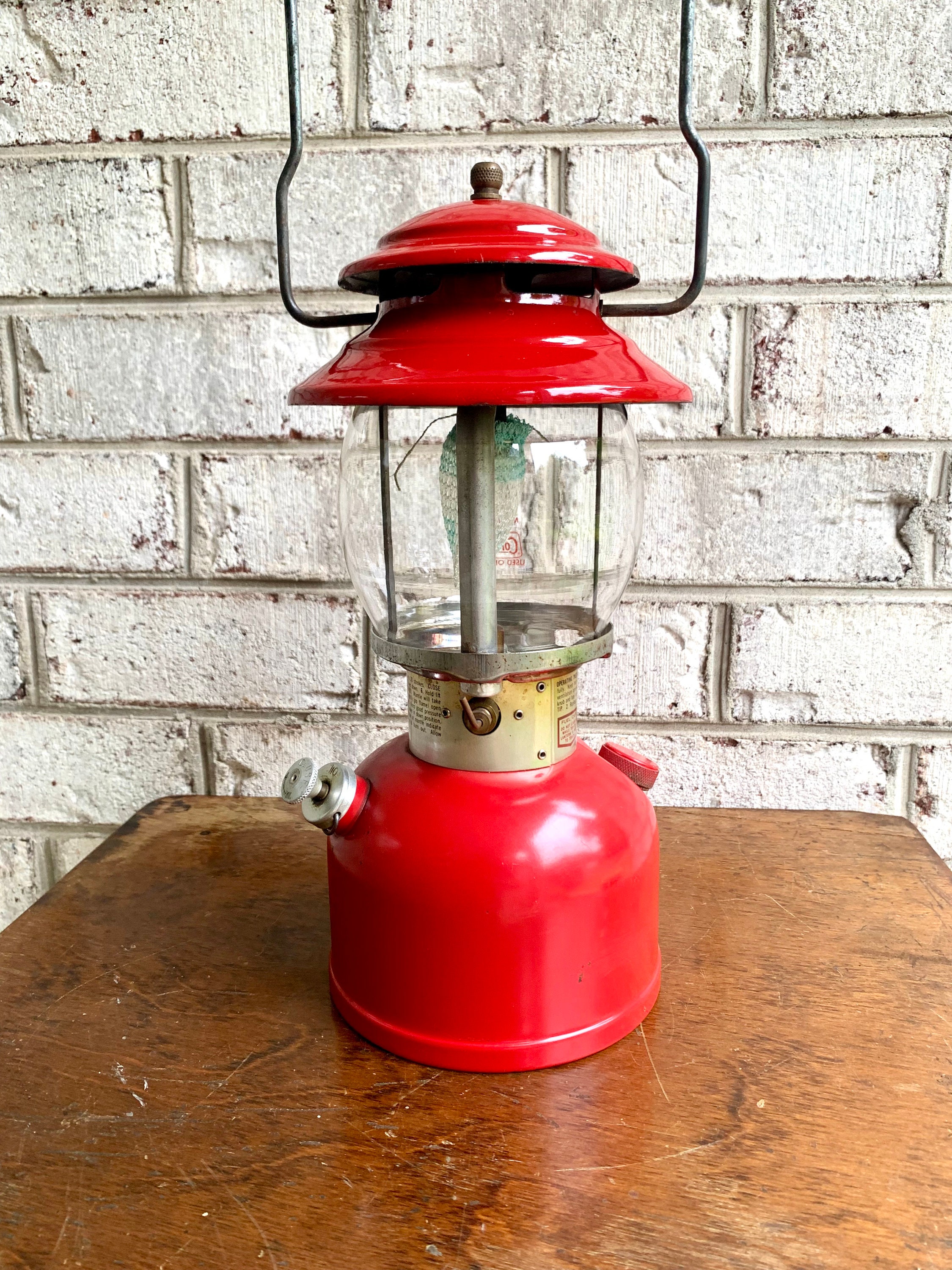 Vintage Coleman Model 200A Lantern Coleman Red Lantern - Etsy