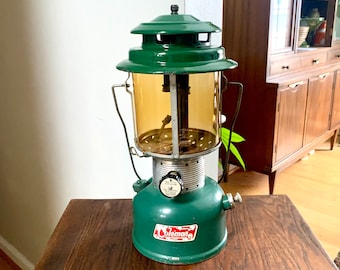 【F060】Coleman TwoMantleLantern 295 Vintage 1989 Coleman 295-700 2 Mantle Powerhouse Unleaded