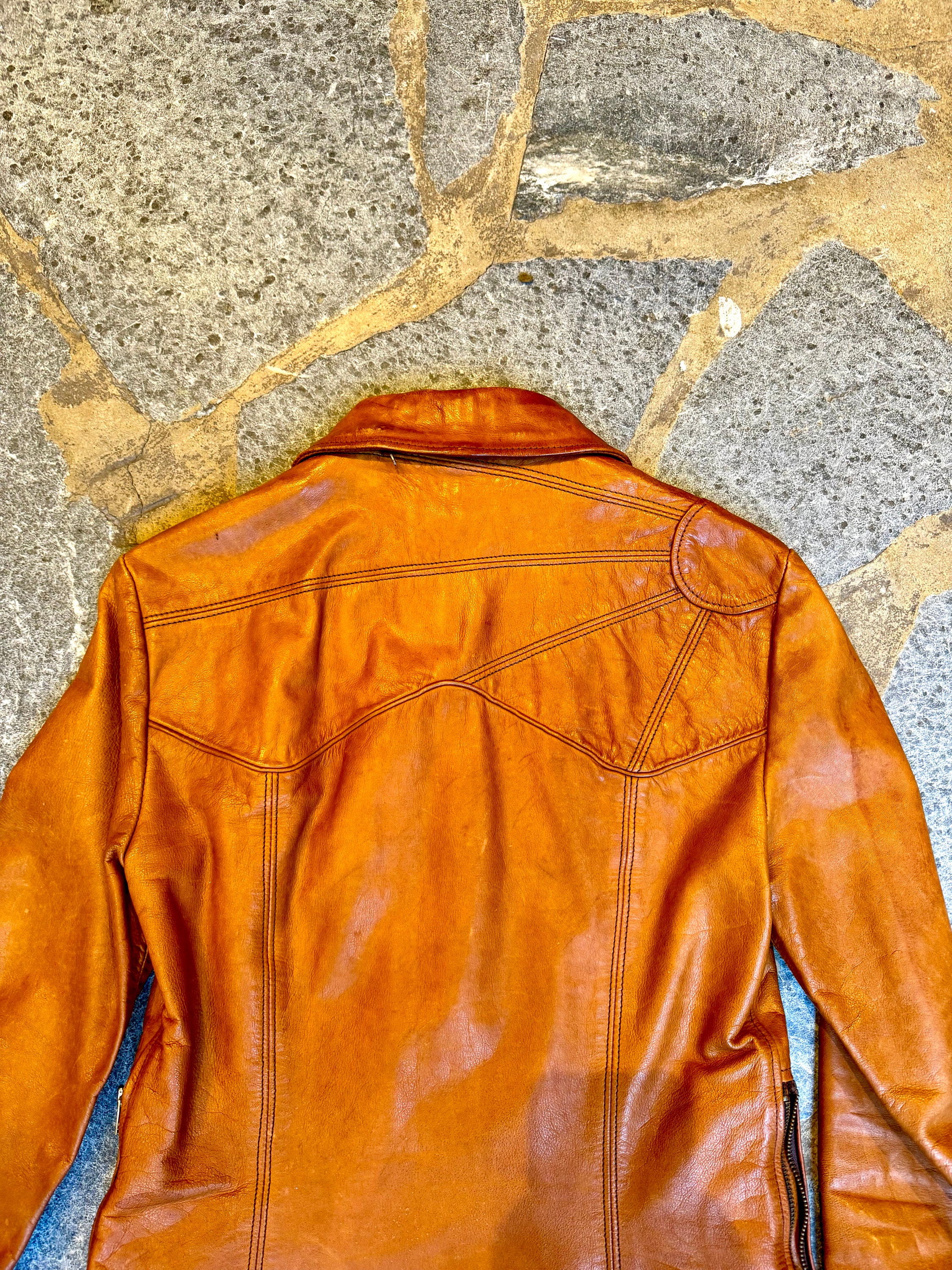 Vintage East West Musical Instruments Leather Jacket