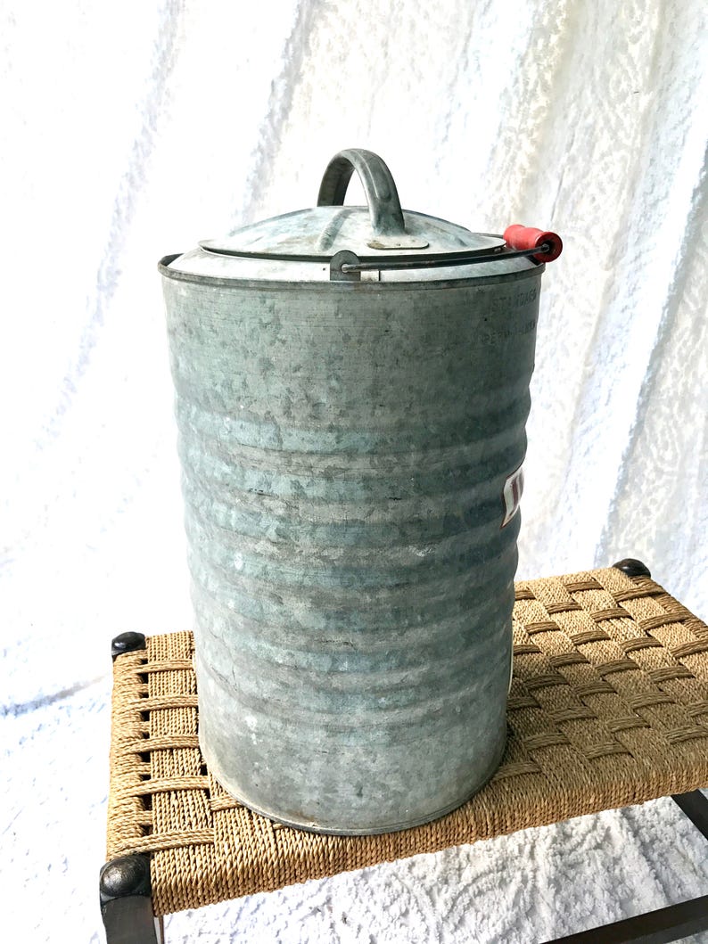 Vintage Igloo Metal Water Cooler 3 Gallon Galvanized Water Etsy