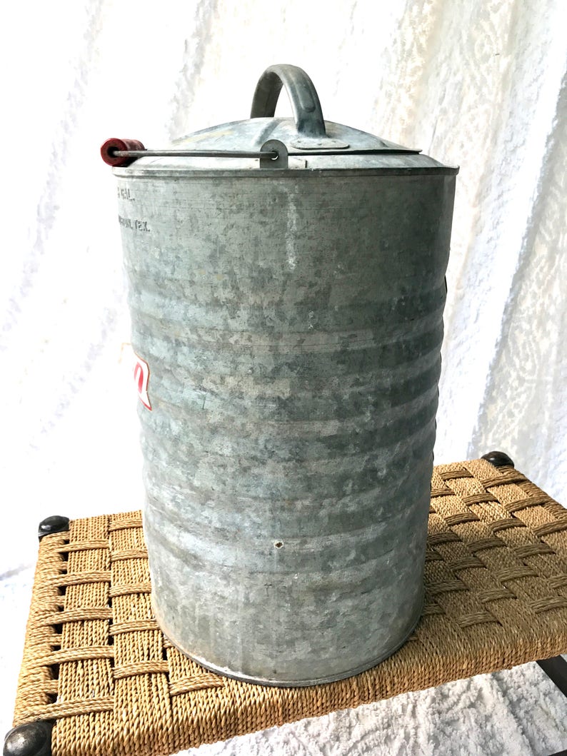 Vintage Igloo Metal Water Cooler 3 Gallon Galvanized Water Etsy