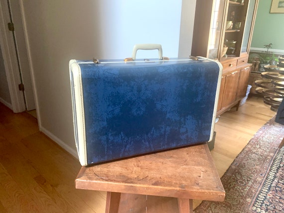 Samsonite Blue Hardshell Suitcase | 50's Retro Lug