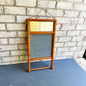 Vintage Carolina Washboard | Washboard Mirror | Standard Family Size Washboard | Galvanized Washboard | Rustic Decor | Country Home Decor