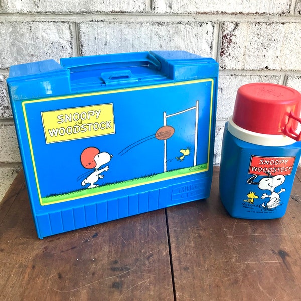 Peanuts Lunch Box Thermos Etsy