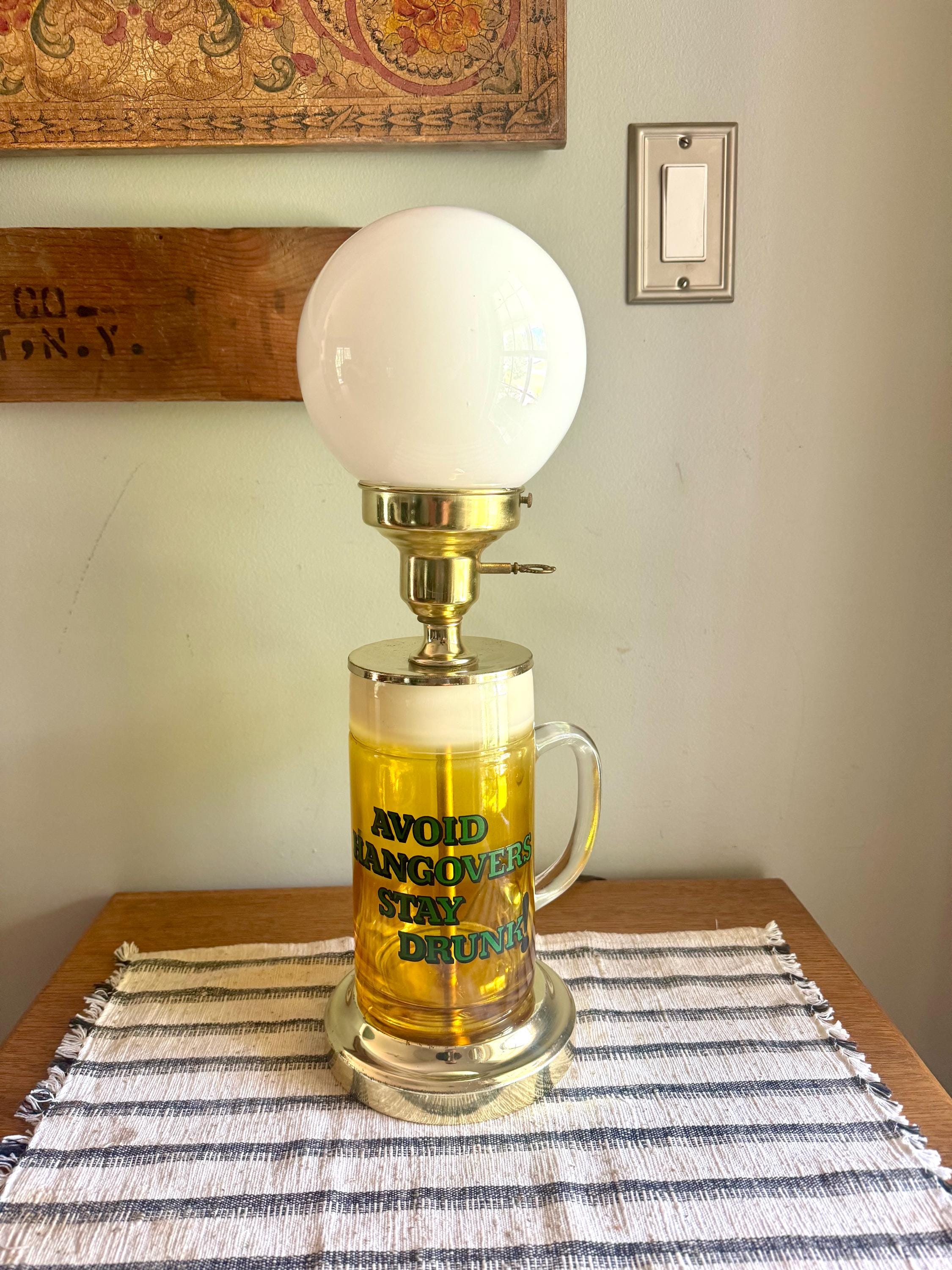 Vintage Beer Lamp - Etsy