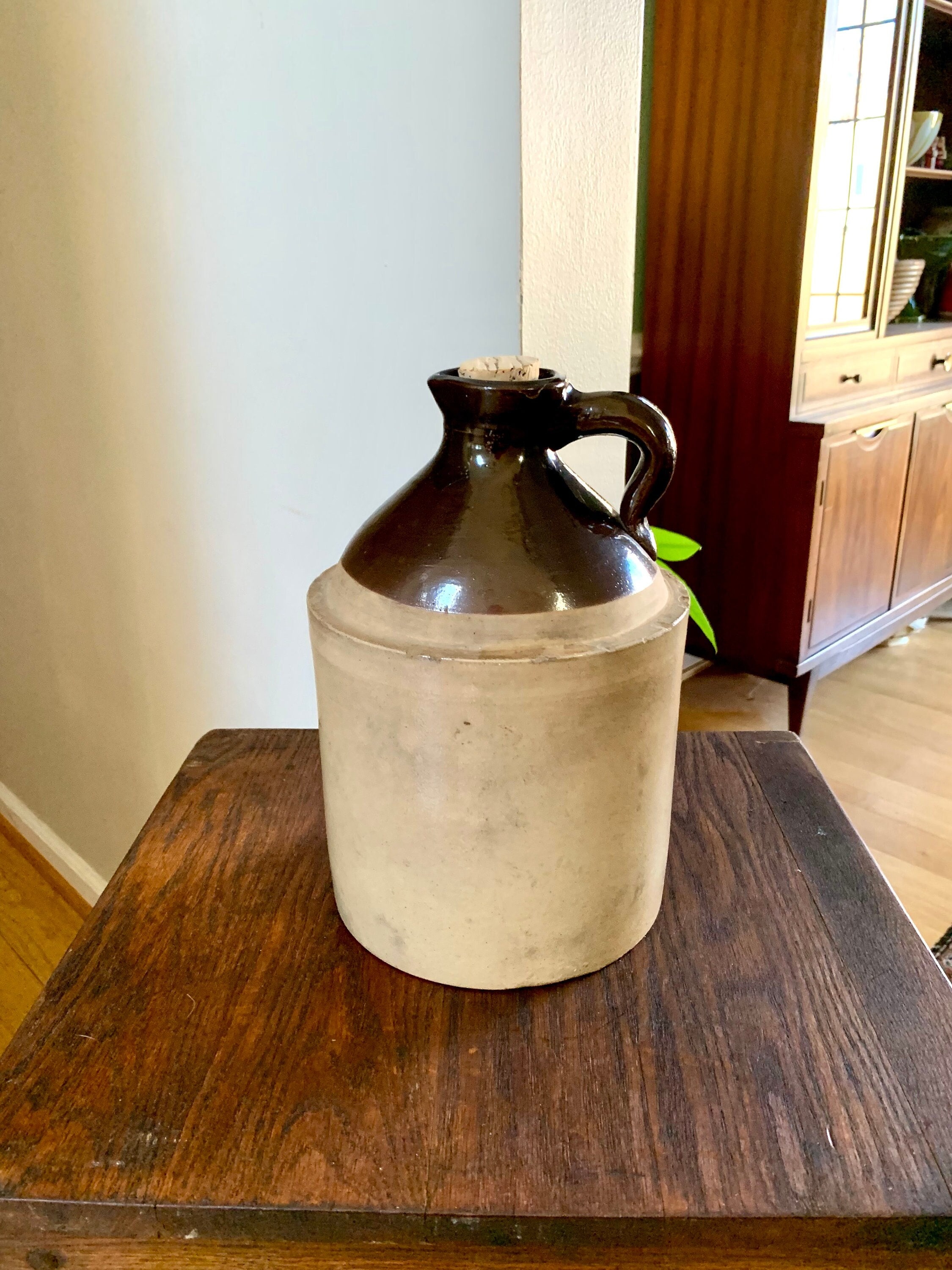 Vintage Stoneware Whiskey Jug | Moonshine Stoneware Jug Vintage Stoneware Whiskey Jug | Moonshine Stoneware Jug