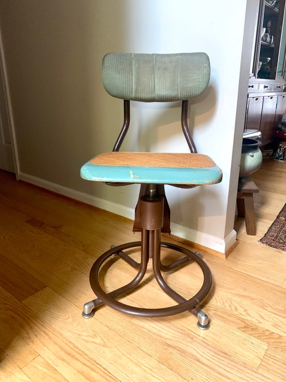 Vintage Telephone Operators Chair Unique Chair Mid Century Etsy