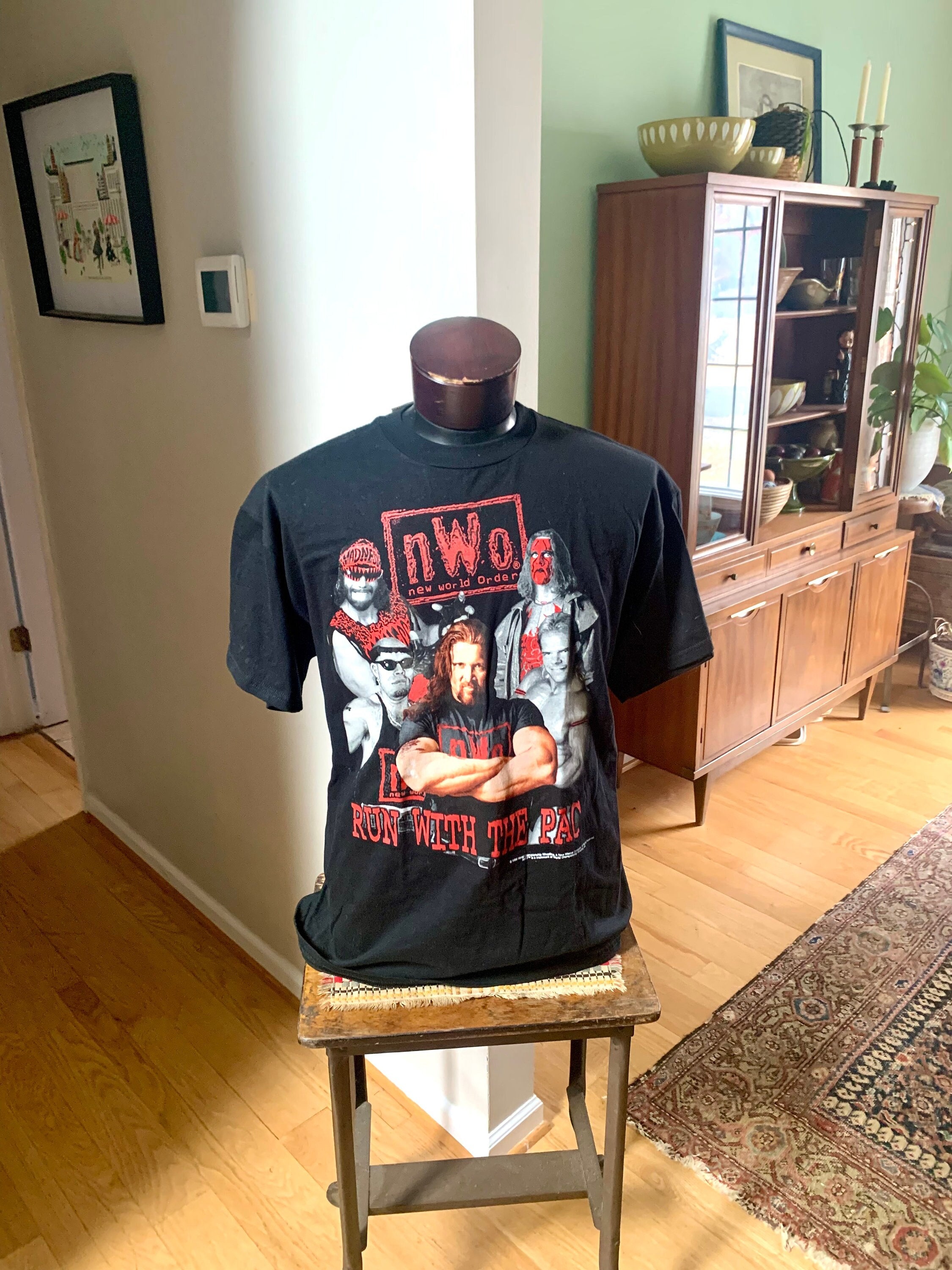 【返品?交換対象商品】 WCW Vintage T-shirt 1998 | T-shirt Pac the With Run NWO | トップス