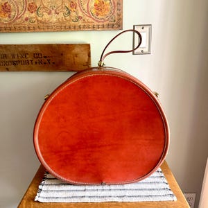 Valigia rigida rotonda Samsonite / Valigia retrò anni '50 / Valigia rigida rotonda vintage / Valigia Samsonite 4920 Shwayder Bros
