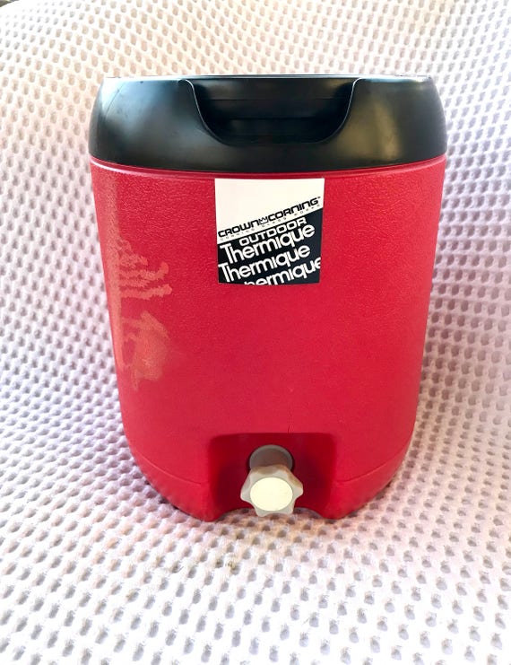 coleman ヴィンテージ ジャグ ダイヤロゴ レッド/ホワイト アウトドア