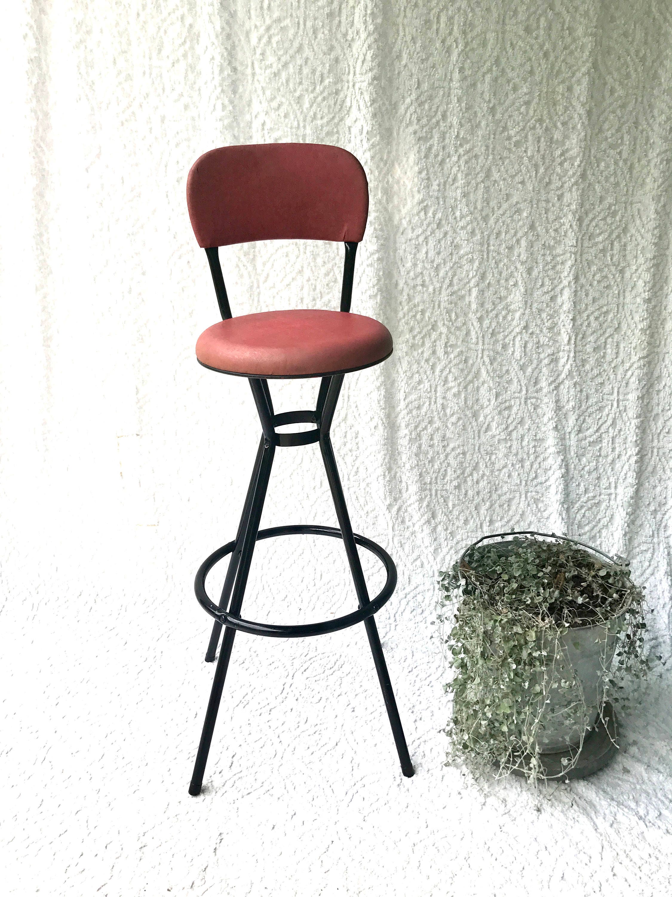 Vintage Cosco Stool Rustic Painted Kitchen Mid Zoom