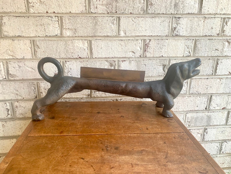 Antique Cast Iron Dachshund Boot Scraper Weiner Dog Boot Etsy