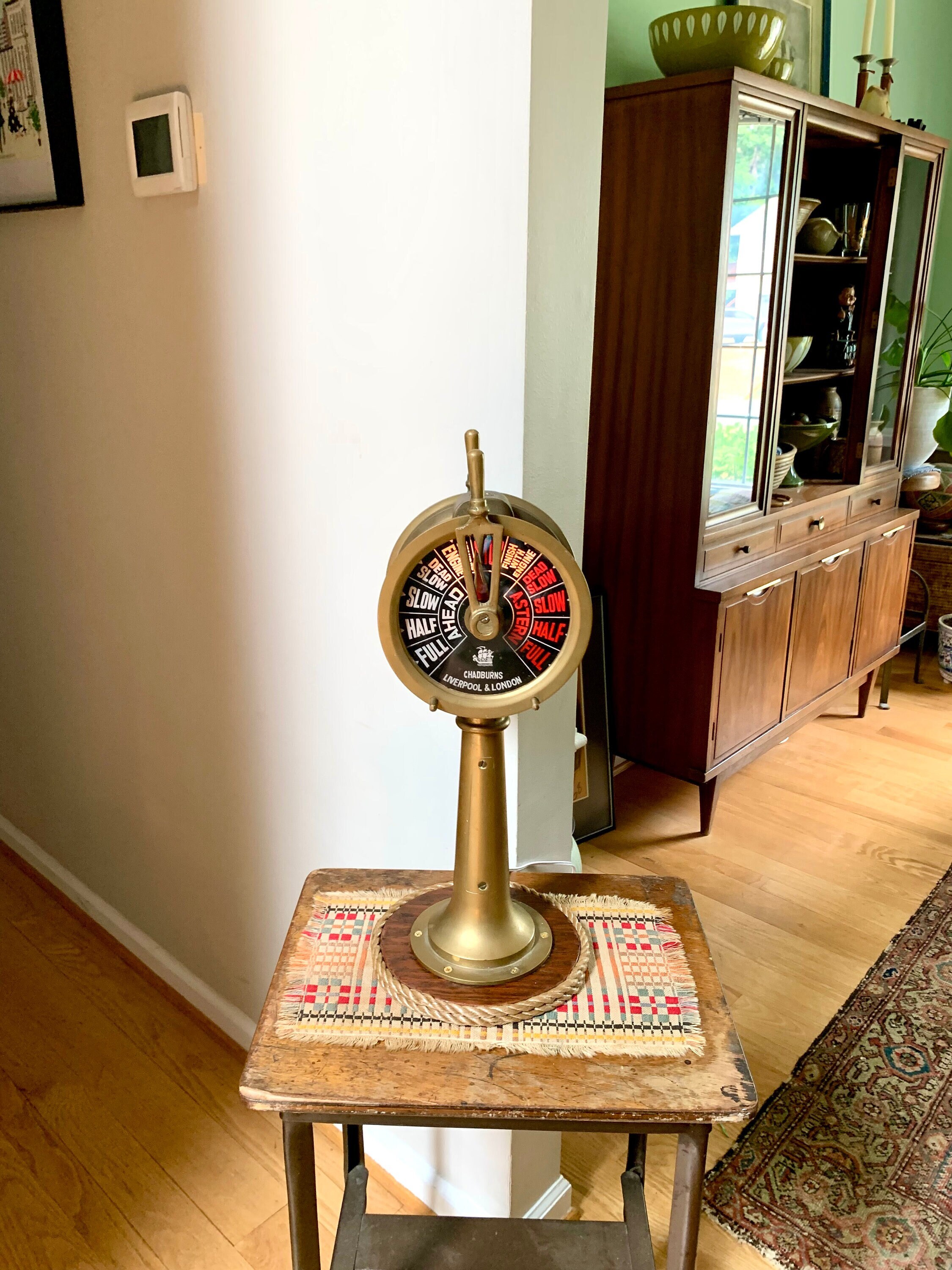 Vintage Brass Chadburns Liverpool & London Ship Telegraph