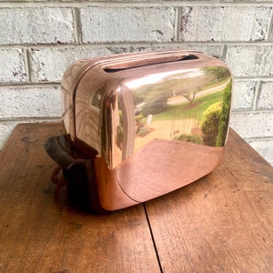 Vintage Rare Copper Toastmaster 1B14 Toaster | Copper Art Deco Toaster | Collectible Toaster