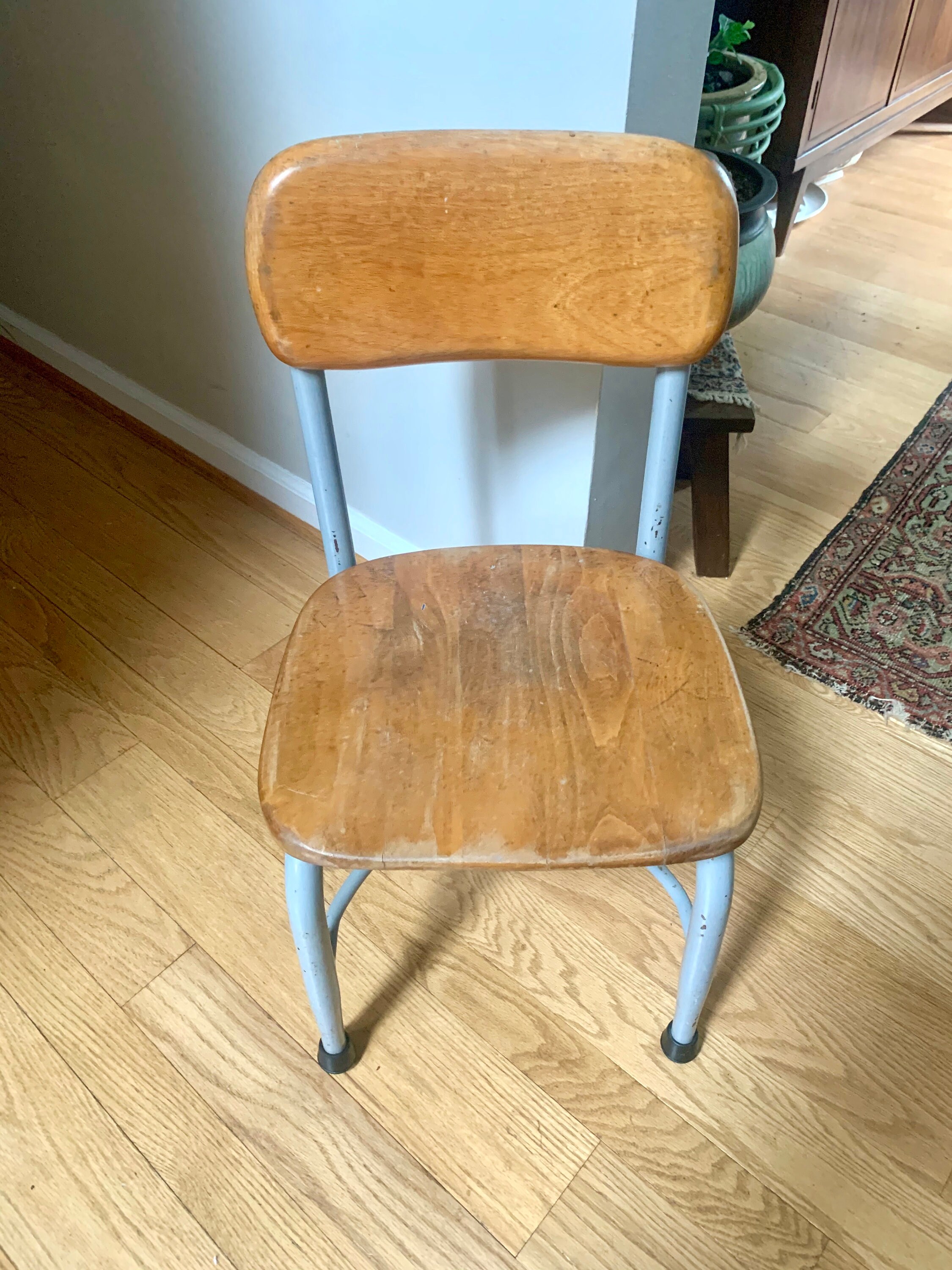 Vintage Heywood Wakefield Chair Shabby Chic Metal School Etsy