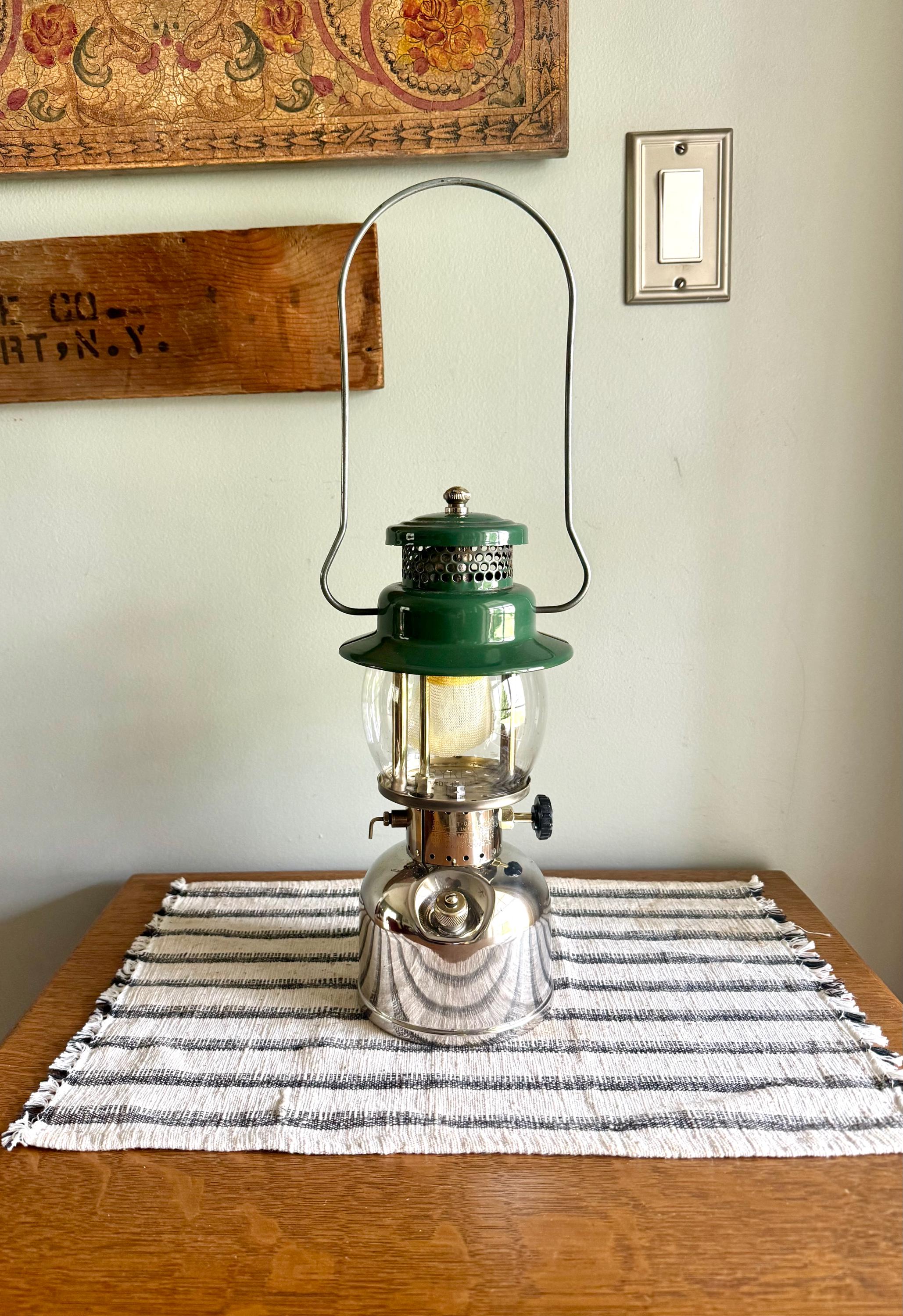 Vintage Coleman Model 242C Lantern | Coleman Nickel Plated