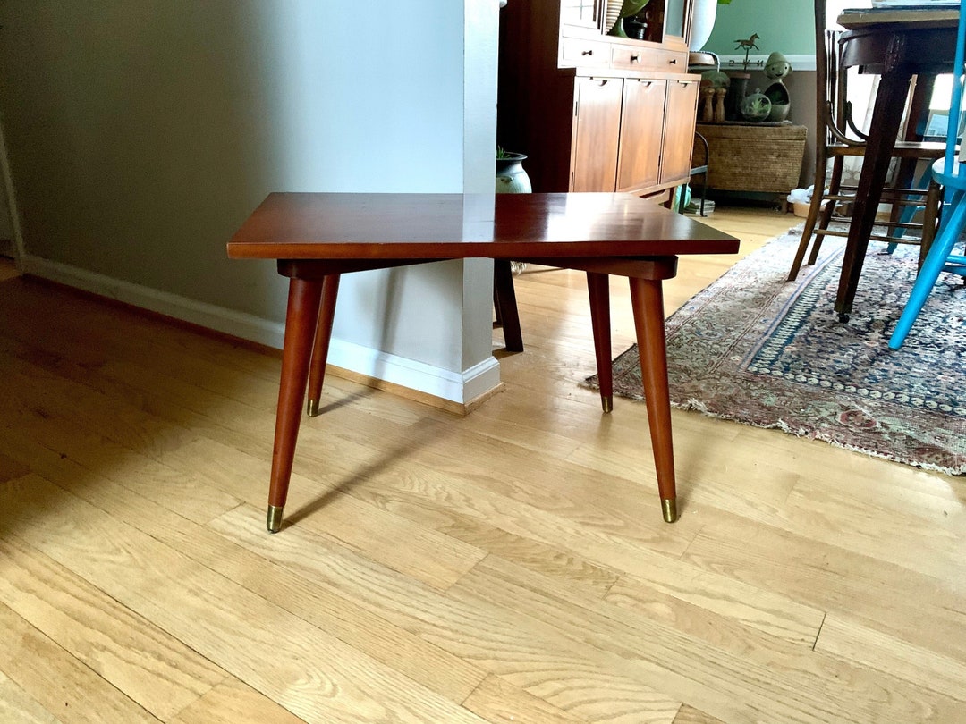 Vintage MCM Swivel Table Mcm End Table Small MCM Coffee Table Lazy
