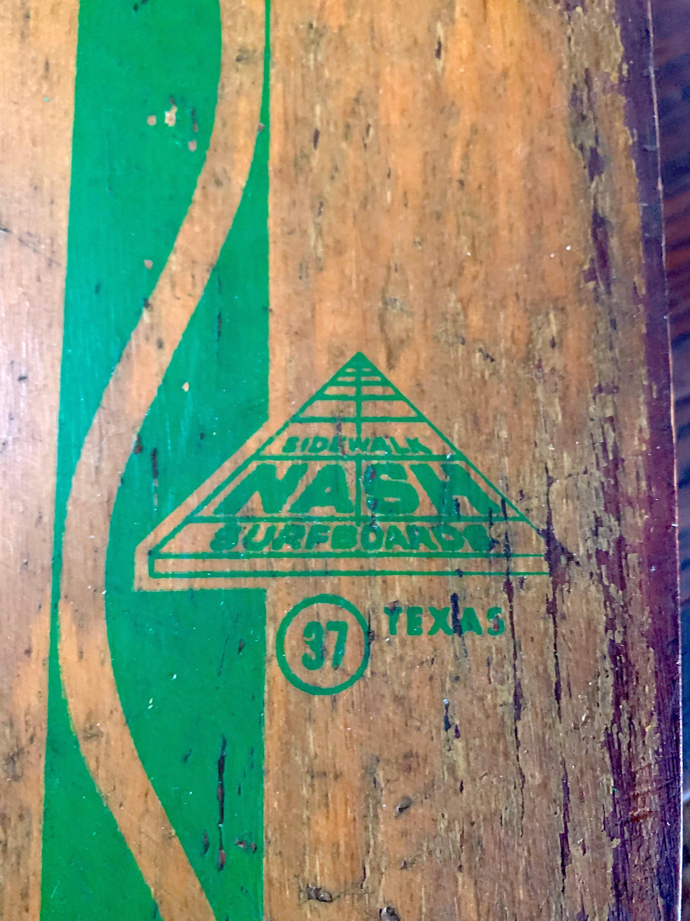 NASH ナッシュ スケートボード SURF BIRD グリーン ビンテージ VINTAGE-SKATEBOARDS.com 60's & 70's Collection — SURF BIRD