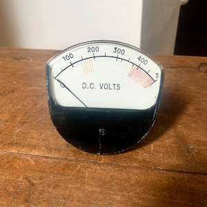 Vintage Honeywell DC Volt Meter | D.C. Volt Meter | Vintage Volt Gauge | DC Voltage Gauge
