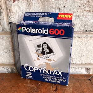 Vintage Polaroid 600 Film | Polaroid Copy and Fax Instant Film | 2 Pack Polaroid 600 Instant Film | 20 Photos Instant Film | Sealed Unused